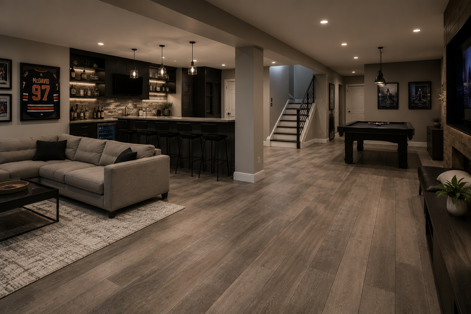 Basement Finishing detail